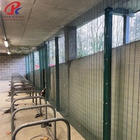 Sistema de Cerca Eléctrica de Seguridad de Panel Plano de Malla 358, Alarma, Energía Solar, Acero Inoxidable, Resistente a la Oxidación, Recubrimiento en Polvo, Seguridad para el Hogar