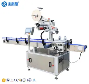 Automatic label Glass Plastic PET Flat Square Bottles Two Sides Label Applicator Front And Back Double Sided Labeling Machine