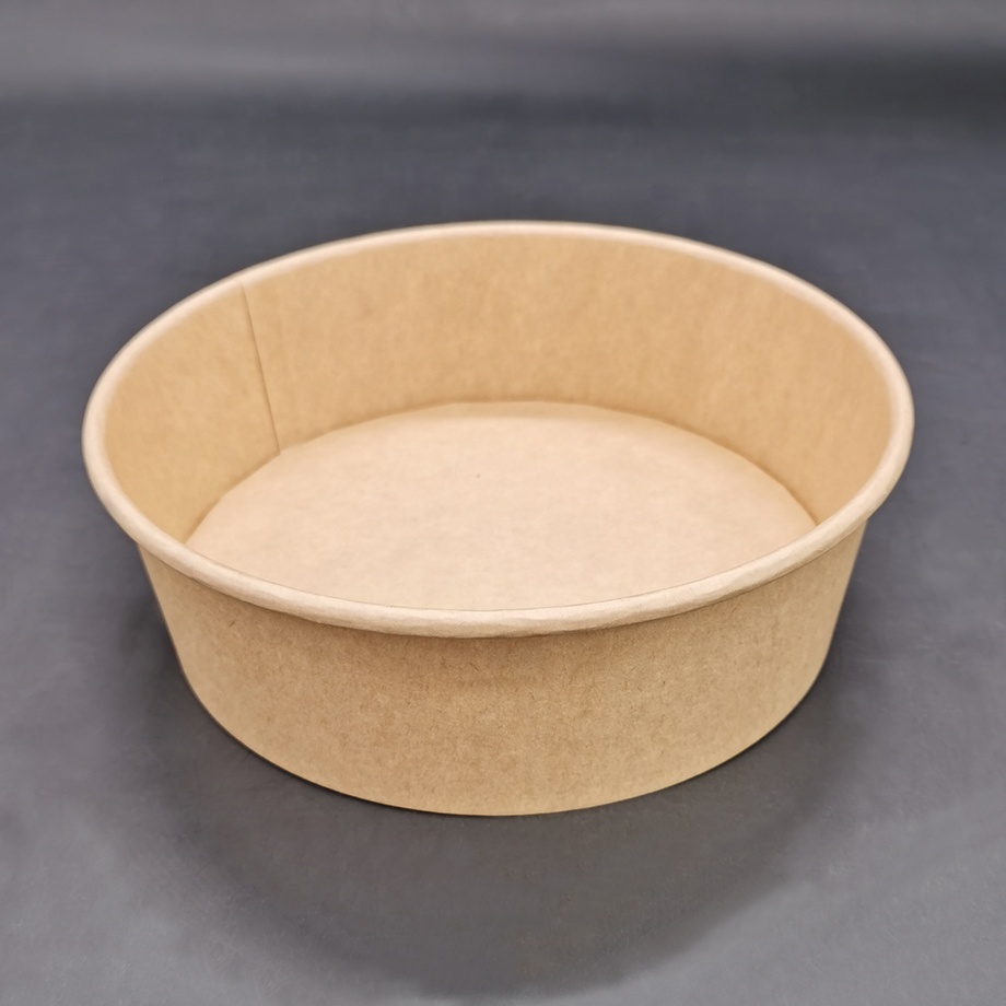 H93377 36oz 1100ml Take-out Disposable Kraft Paper Salad Bowl