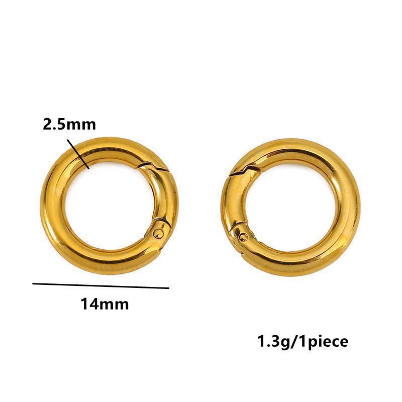 14mm round gold