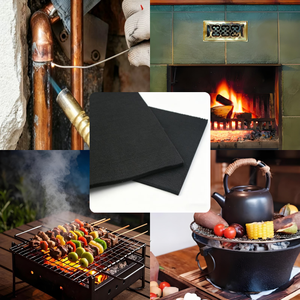 Material No Tejido Pre-oxidado de 10 mm, Resistente a Altas Temperaturas, Sin Derretimiento ni <span class=keywords><strong>Goteo</strong></span>, para Aislamiento Térmico y Protección Contra Incendios - Product Image 1