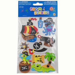 Hoja de espuma para niños pegatinas <span class=keywords><strong>ducha</strong></span> juego de 3D pirata corsario personalizar aventurero niño personalizar paquete personalizado - Product Image 1