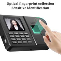 Sistema de Control de Asistencia Biométrico USB con Lector de Huellas Dactilares y Reloj Checador con Función de Reinicio para Registro de Entrada/Salida de Empleados