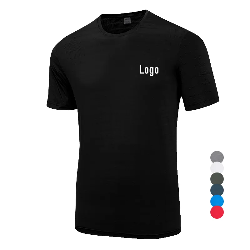 OEM Customized Workout quick dry gym wear white t-shirt with logo printed custom t shirt