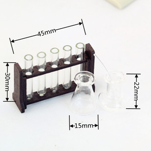 BTXIXI Juego de Tubos de Ensayo, Gotero y Vaso Medidor en Miniatura para Experimentos de Simulación, Modelo Mini OB11 - Product Image 5