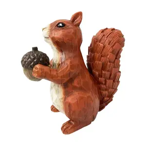 रचनात्मक राल शिल्प छोटे गिलहरी गहने उद्यान पशु प्यारा गमला लटकन के लिए सजावट
