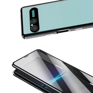 Custodia per Telefono in Metallo con Vetro Temperato Trasparente a Copertura Totale 360° con Protezione Magnetica per <span class=keywords><strong>Sony</strong></span> <span class=keywords><strong>Xperia</strong></span> 1O VII - Product Image 2