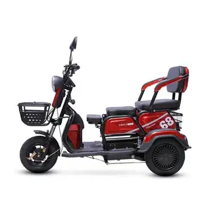 GYM-4电动踏板车三轮车三轮低速安全，带多功能车把和差速器的成人座椅