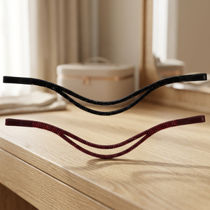 สายรัดคิ้วหนังม้าบราวน์บราวน์สายบังเหียนม้าสีน้ำตาล - Product Image 1