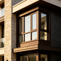 Fenêtres fixes en polyuréthane pour maisons et bureaux, anti-effraction et anti-moustiques, design élégant