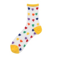 Offre Spéciale Sexy Summer New Polkadot Lace Transparent Crystal Woman Sheer Chaussettes