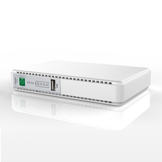 New 21W Mini DC UPS With 8800mAh Battery - 5V/9V/12V Triple Port for Simultaneous Use, Ideal for POE Cameras & WiFi Routers