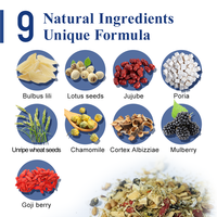 Tisane Bio MWTEA aux Herbes pour le Sommeil, Mélange Naturel Relaxant Camomille Lavande, Sans Caféine, Qualité Supérieure, Durée de Conservation 2 Ans