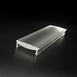 Bming Optical Plastic Extrusion Lens 30 60 90 Degree Led Linear Lens Optic Plastic Lens For Profile