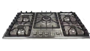 5-ノズルブラスバーナーステンレス鋼内蔵鋳鉄ガスホブRV屋外用家庭用電気特製クラスバッテリー - Product Image 5