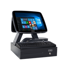 Monitor LCD Táctil Todo en Uno ZHONGJI de 15.6 Pulgadas, 8GB/16GB RAM, 256GB de Almacenamiento para Sistema POS, Caja Registradora, Windows