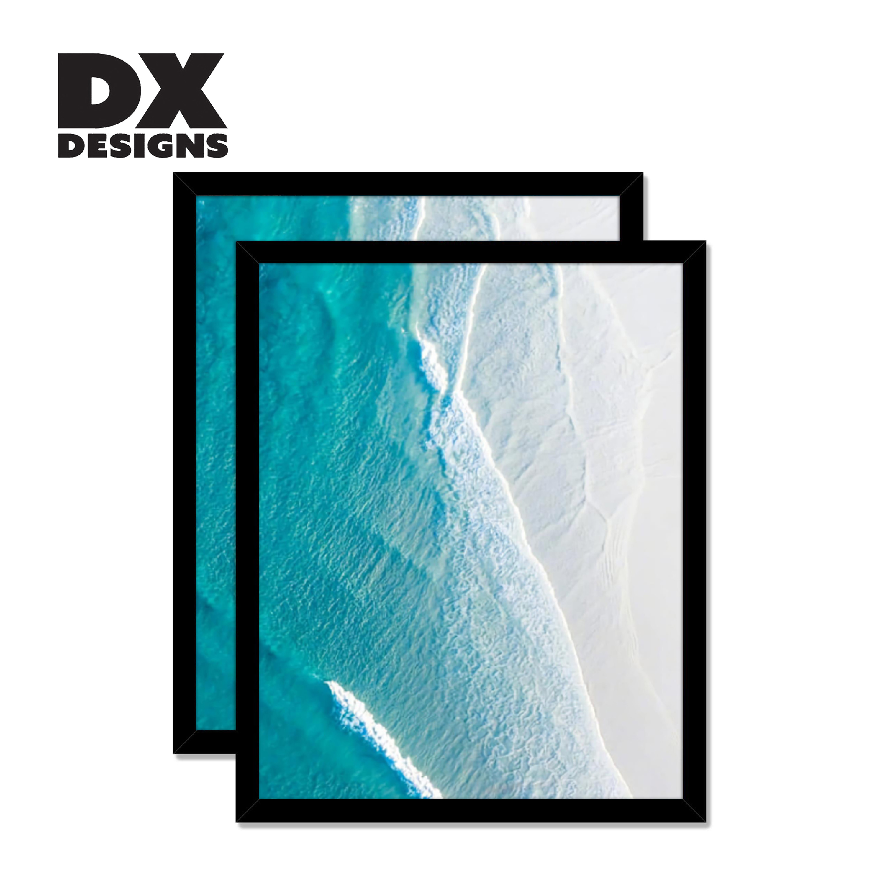 DX Designs Plastic Poster Frames A4 A3 Size With Snap Lock For Posters Prints Art Gallery Decor