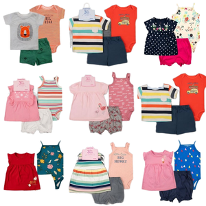 2025 pour la nouvelle collection européenne coton 3 pièces pour hommes femmes enfants âgés de 0 à 3 ans T-Shirts à manches courtes Shorts - Product Image 6