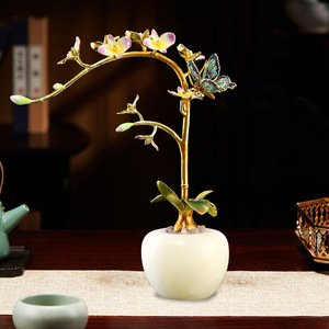 순수한 흰색 천연 대리석 사과 모양 인테리어 장식 및 홈 데코 용품 - Product Image 1