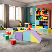 Blocs de construction drôles pour enfants en gros aire de jeux intérieure jouets éducatifs doux cadeau de noël
