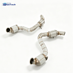 Tuyau d'échappement en acier inoxydable 304 de haute qualité pour Mercedes C63 C63S W205 M177 4.0L V8 Biturbo, haute performance, montage direct avec bouclier thermique - Product Image 6