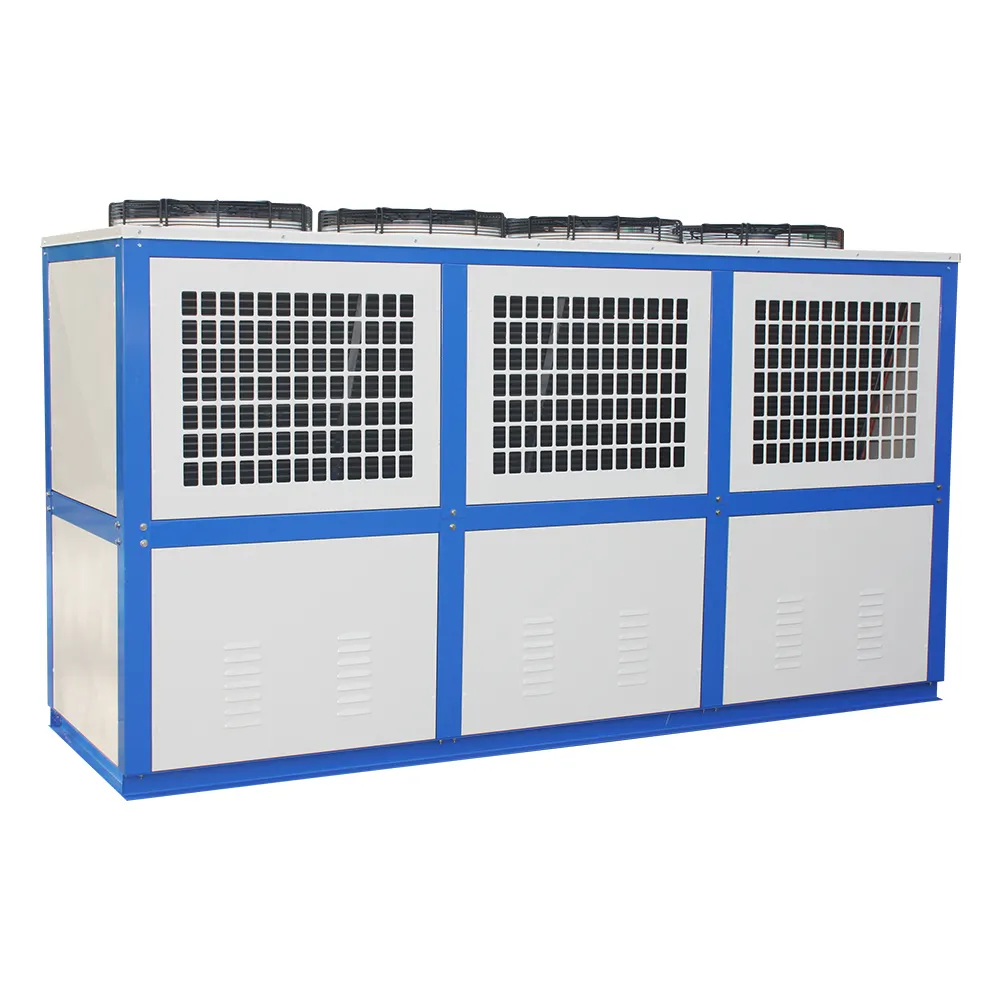 Pendingin Unit untuk ruang dingin, kondensor berpendingin udara, unit kondensor ruang dingin, pekerjaan pendinginan dalam ruang dingin