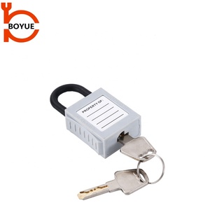Grillete de llave de plástico de nailon de 25mm de <span class=keywords><strong>China</strong></span> en varios colores Candado de seguridad de lote industrial a buen precio - Product Image 5