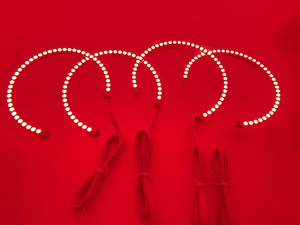 Led Angel Eyes bianco rosso blu giallo Moto Halo anello luce angel's Eye proiettore DRL lampada di marcia diurna per BMW E36 E38 E39 E46 - Product Image 6