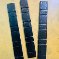 Poids d'équilibrage adhésifs noirs pour roues et pneus, 5g, 10g, 0.25oz, 0.5oz, 1oz