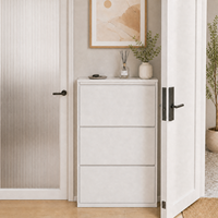 ASSOC Meuble à chaussures étroit et écologique, 3-4 niveaux, peu encombrant, en acier, avec compartiments inclinables, organisateur de chaussures moderne pour entrée d'appartement