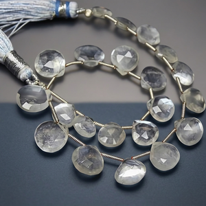 Genuine 100% Natural White Moonstone Heart Drop High Quality Loose Gemstone All Sizes Available Best Price <b>Stone</b> <b>Beads</b> - Product Image 3