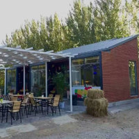 Maison pré-conditionnée Portable, café, conteneur extensible de l'inde