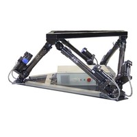 Simulateur d'actionneurs de cylindres électriques, plateforme de mouvement hexapode à 6 degrés de liberté en alliage d'aluminium à montage direct, moteur linéaire