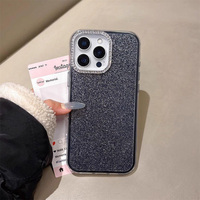 Vente d'usine, magnifique coque de téléphone antichoc avec cadre en diamant et paillettes pour iPhone 6 7 8 Plus SE X XR XS MAX