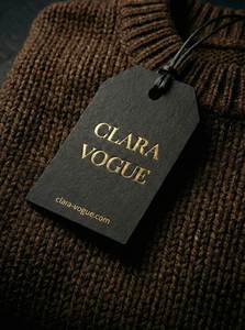 Etiquetas Colgantes Personalizadas para Ropa, Zapatos y Bolsos, con Logotipo de Marca Privada, Papel Blanco Impermeable, Impresión en Dorado y Cuerda - Product Image 4