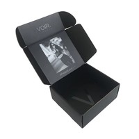 Caja de Regalo de Papel de Lujo Roja de Dos Piezas con Tapa Plegable, Personalizada, Trapezoidal, para Cosméticos, Muñecas Sexuales, Tarjetas de Juego, Trajes de Baño, en Dorado y Plateado