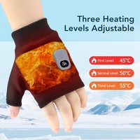 Guantes Calefactables Recargables Personalizables de 3 Modos para Deportes al Aire Libre, Motociclismo, Trabajo en Invierno - Batería Integrada