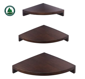 Meilleure vente, étagère d'angle murale moderne en forme d'éventail, étagère murale en bois massif, étagère d'affichage - Product Image 1