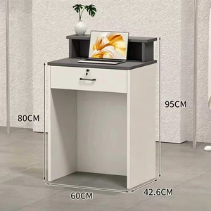 Modern Simple <b>Reception</b> <b>Counter</b> Table Small Cashier Bar Desk for Beauty Salon & Women Clothing Store Front Desk - Product Image 3