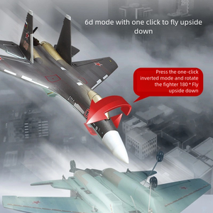 QF009ไฟท์เตอร์สี่ช่อง <span class=keywords><strong>Su35</strong></span>ไฟฟ้าโมเดลเครื่องบินบังคับโฟมแบบปีกคงที่เครื่องร่อน - Product Image 3