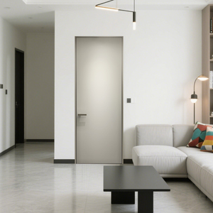 Porte intérieure extrêmement étroite de style américain moderne Application à la <span class=keywords><strong>maison</strong></span> moderne Construction cachée invisible peinte à la main - Product Image 5