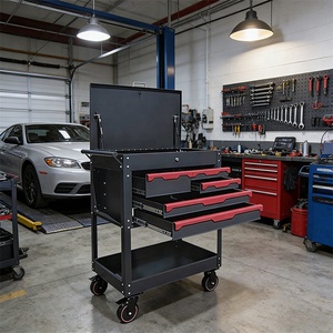 Carrito <span class=keywords><strong>de</strong></span> Herramientas para Mecánico <span class=keywords><strong>de</strong></span> Taller, Caja <span class=keywords><strong>de</strong></span> Herramientas <span class=keywords><strong>con</strong></span> <span class=keywords><strong>Ruedas</strong></span> - Product Image 5