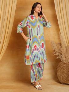 Collections Sanash les plus vendues, ensembles en viscose et coton pour femmes, imprimé numérique floral, style ethnique, prêts pour les fêtes, la plage, toutes saisons - Product Image 3