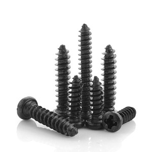 <b>Black</b> Carbon Steel M2 M2.5 M2.6 M3 M3.5 M4 M5 Pan Head <b>Self</b> <b>Tapping</b> <b>Screw</b> - Product Image 2