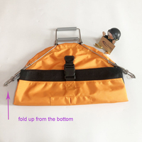 Sac de récupération en filet avec poignée en acier inoxydable 316, sac de collecte sous-marin pour la plongée et les sports nautiques
