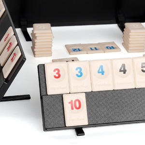 Jeu de société Rummikub classique israélien, jeu de tuiles Mahjong, jeu interactif familial pour adultes et enfants, ensemble portable de voyage - Product Image 4