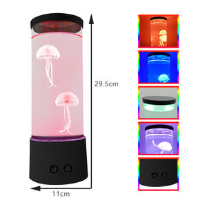 Lâmpada de Lava Jellyfish com Efeito de Água Sem Escovas, Decoração para Casa e Escritório, Lâmpada de Ambiente, Presente Inovador para Crianças e Mulheres - Product Image 3