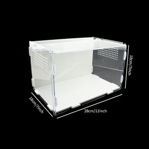 Plastic Acrylic Reptile Terrarium Breeding <b>Box</b> Turtle Wild Trap Holding Large Customized Size Durable Eco-Friendly Animal Pet - Product Image 5