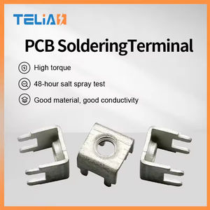 Terminales de tornillo de cobre y latón M4 con certificación Telian CE ISO TLS4477, alta corriente 70A AC/DC 4P, terminal de soldadura para placa PCB - Product Image 2