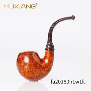 Handmade Briarwood Pipe Bent Type Small Dragon Egg Hungarian Curved Tobacco Smoking Device - Product Image 2